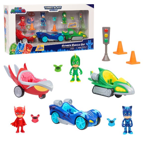 pj masks | Toys | Pj Masks Turbo Blast Racers Ultimate Vehicle Set ...